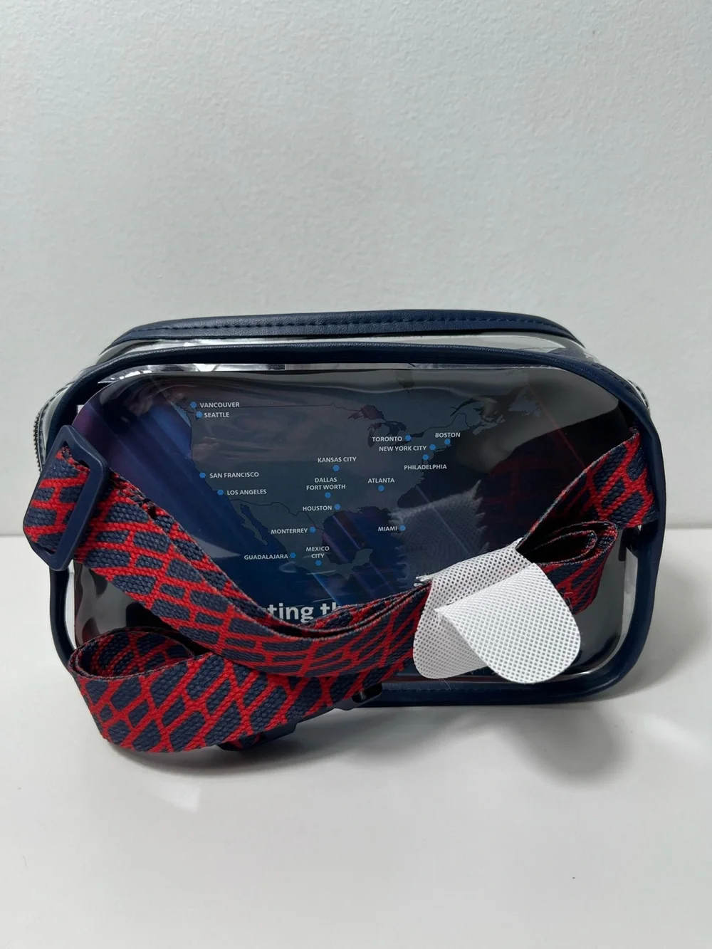 American Airlines FIFA Team USA World Cup Amenity Kit Clear Belt Bag Fanny Pack